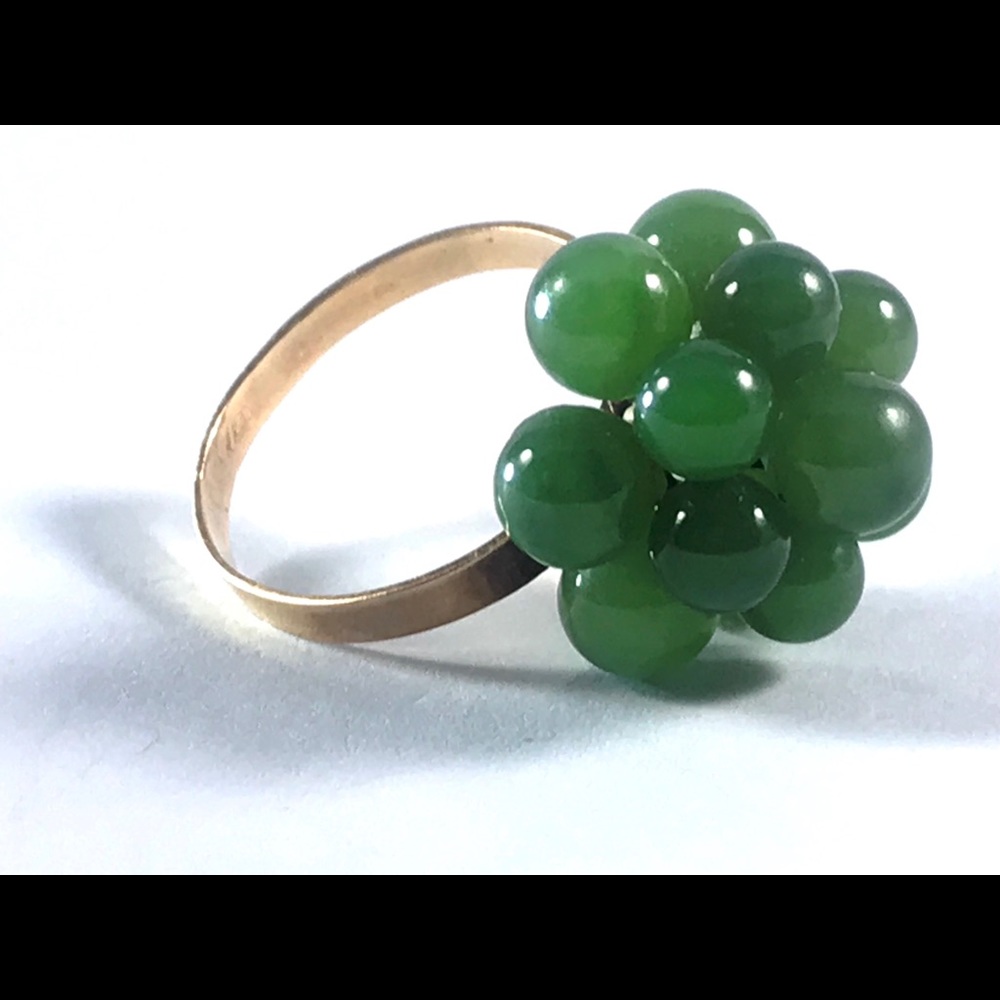 Jade Cluster Ring
